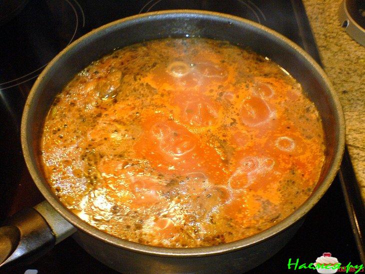 Суп из бычьего хвоста, с томатом, не осветлённый Суп из бычьего хвоста, с томатом, не осветлённый