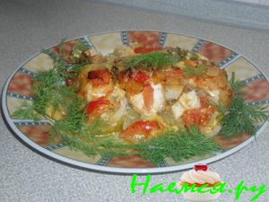 Судак с овощами Судак с овощами