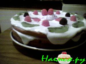 Бисквитный торт без выпечки Бисквитный торт без выпечки