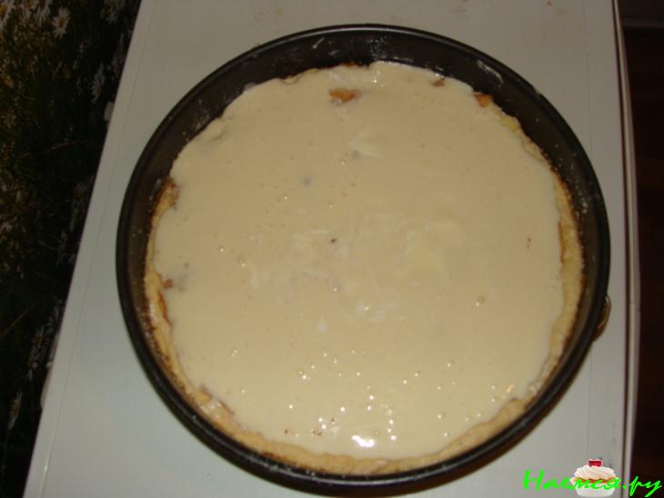 Яблочный пирог с кремом