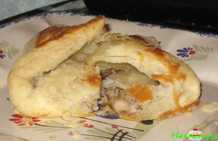 Конвертики с курицей и белыми грибами