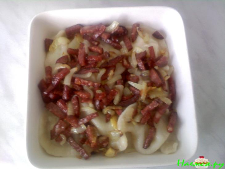 Вариант подачи пельменей/вареников