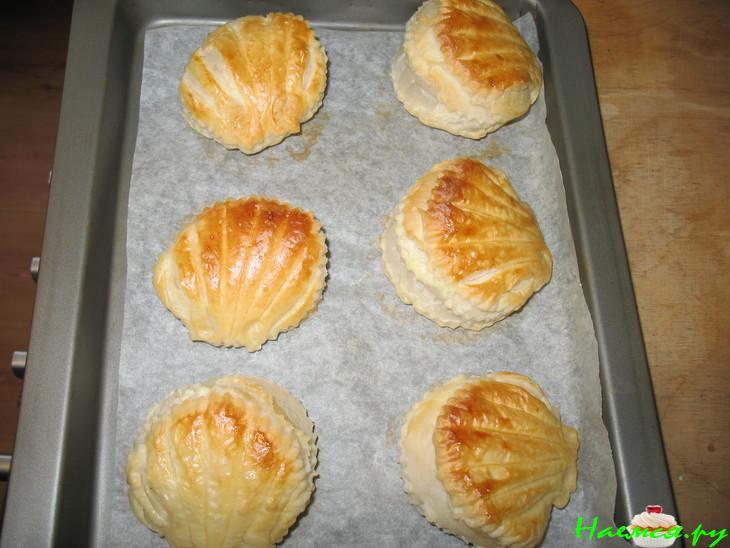 Слоеные тарталетки для рыбных закусок