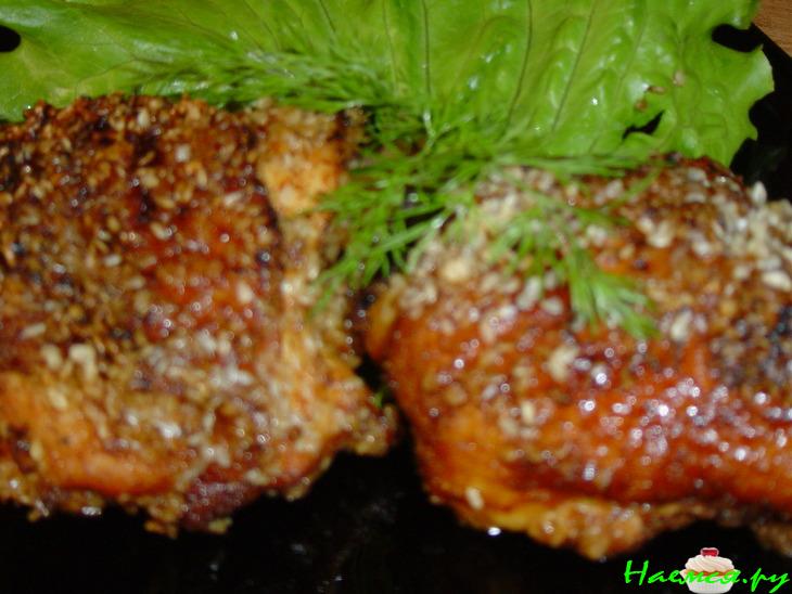 Цыпленок в кунжуте