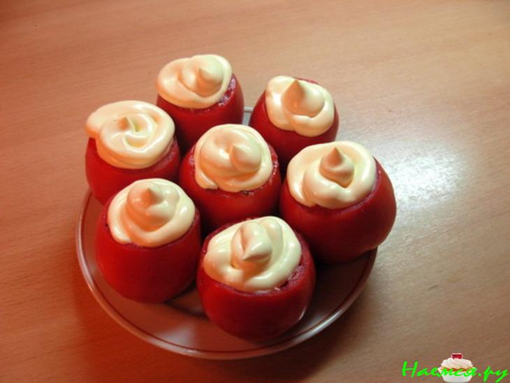 Помидоры, фаршированные курицей Помидоры, фаршированные курицей