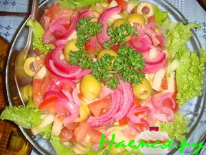 Салат с семгой слабосоленой Салат с семгой слабосоленой