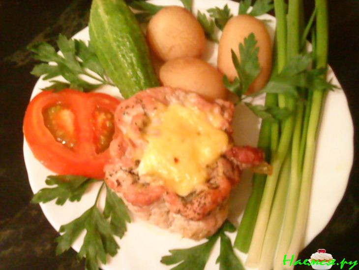 Мясные корзиночки с начинкой