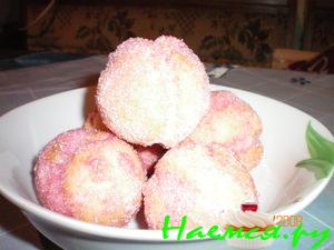 Пирожное "Персики"  со сгущенкой и орешками