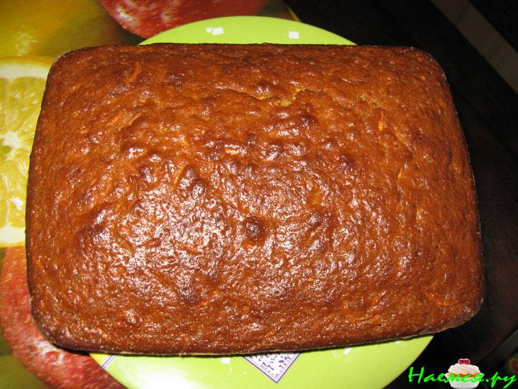 Сладкий морковно-лимоный пирог с зефиром и шоколадом