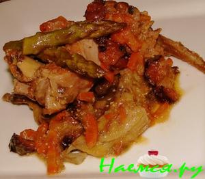 Индейка тушеная с артишоками Индейка тушеная с артишоками