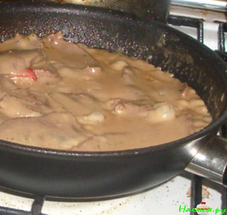 Говядина в сметанном соусе Говядина в сметанном соусе