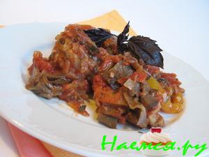 Курица с баклажанами по-итальянски