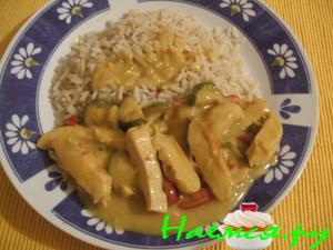 Куриные грудки под соусом карри Куриные грудки под соусом карри