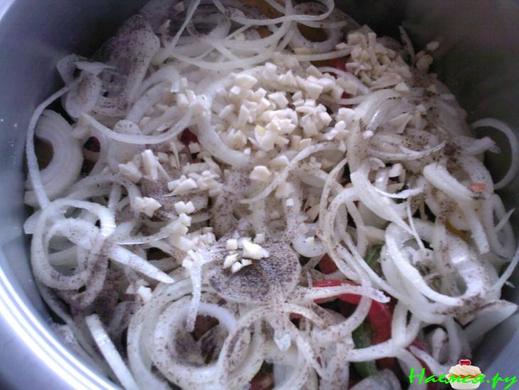 Баклажаны маринованные с болгарским перцем