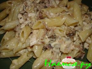 Макароны с 3 видами мяса
