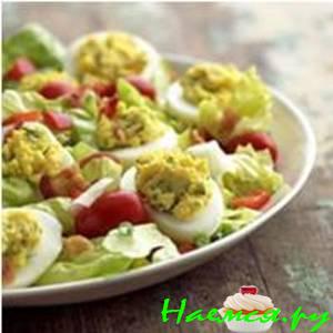 Яичный салат с плавленным сырком