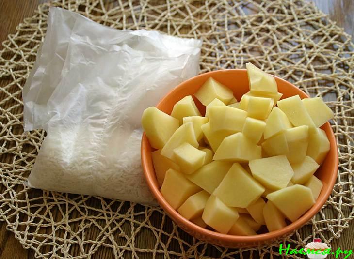 Суп с креветками и тимьяном