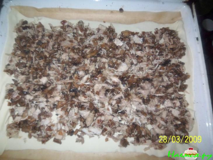 Пирог с курицей и грибами Пирог с курицей и грибами