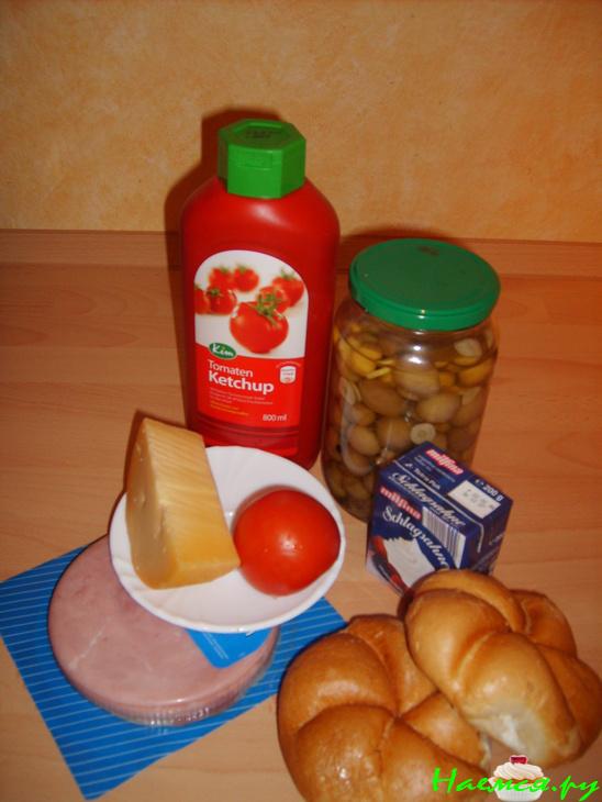 Горячие "пицца-бутерброды"