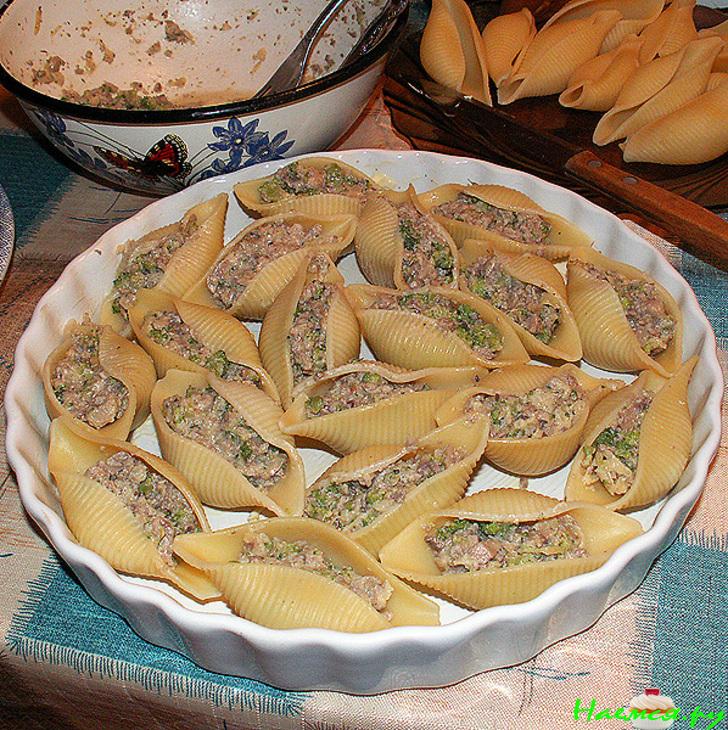 Ракушки с начинкой