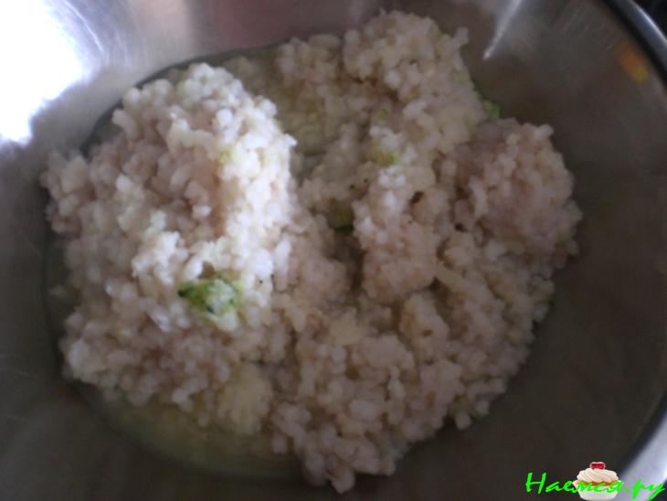 Печёные рыбно-сырно-овощные котлетки