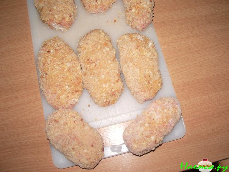 Котлеты мясные с творогом