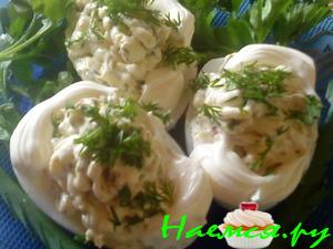 Гусиные яйца фаршированные грибами