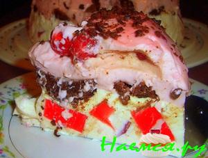 Желейный тортик с брауни