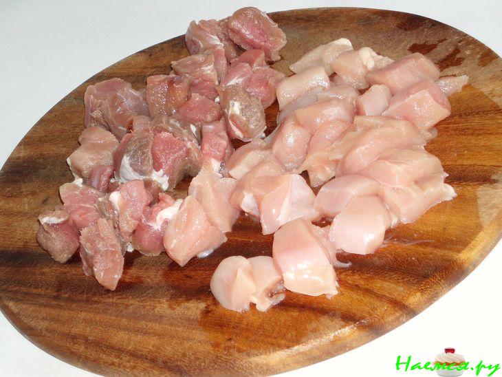 Тыква запеченная, фаршированная овощами и мясом