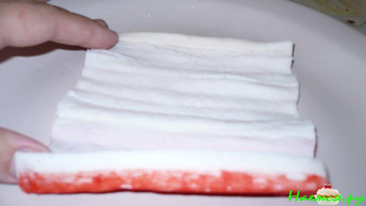 Салат крабовый острый