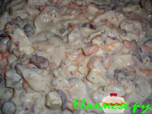 Куриное филе с тыквой и опятами