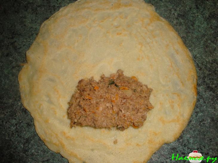 Хрустящие блинчики с мясом Хрустящие блинчики с мясом