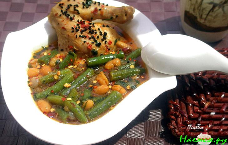Мексиканское рагу с курицей и фасолью