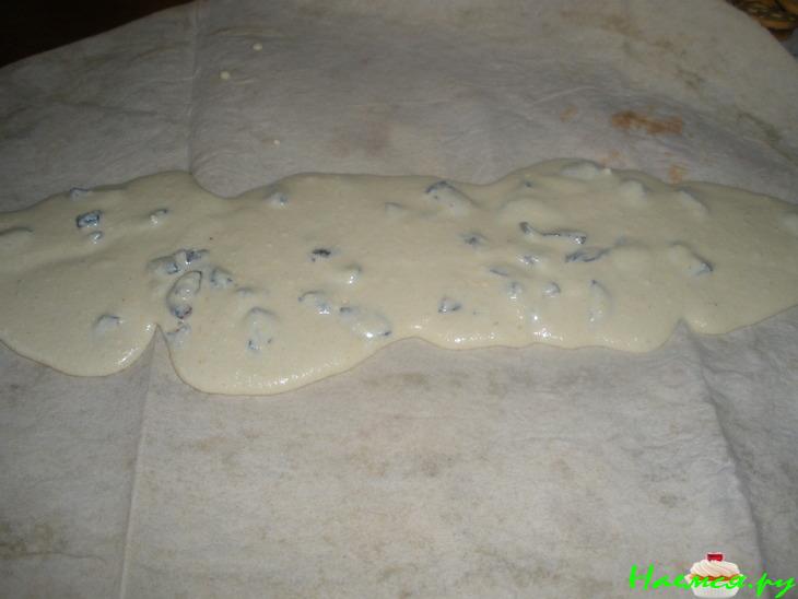 Улитка с творогом из лаваша