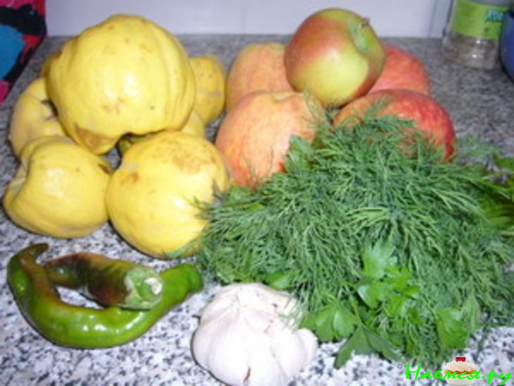 Густой острый айвово-яблочный соус Густой острый айвово-яблочный соус