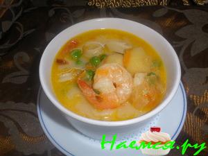 Кремовый суп с морскими гадами