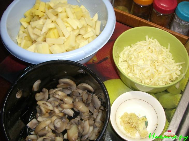 Индейка с грибами в горшочке Индейка с грибами в горшочке