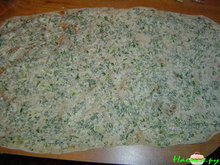 Рулет из лаваша с горбушей