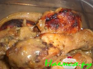 Куриные ножки с горчично-медовым соусом