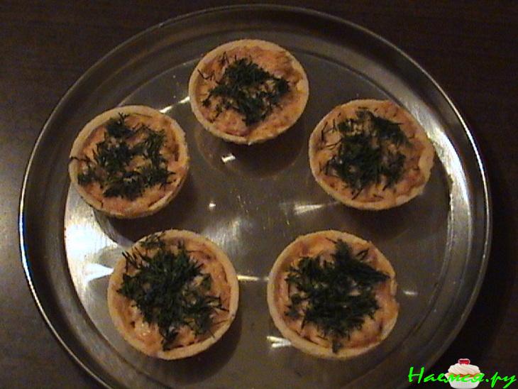 Тарталетки с рыбной начинкой