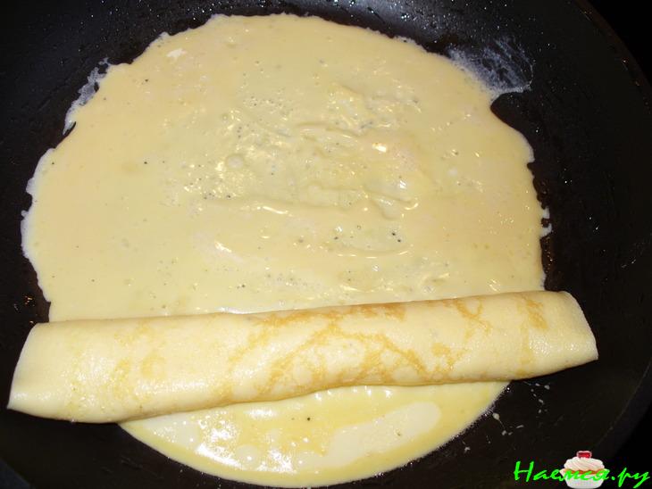 Необычный омлетный рулончик