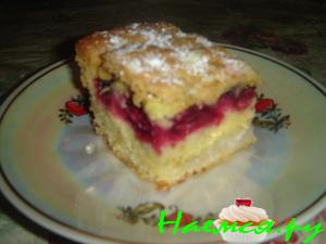 Вишневый пирог (песочный)