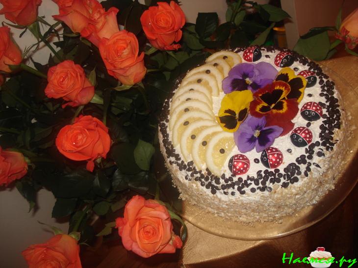 Торт "Мишель" бисквитный с курдом Торт "Мишель" бисквитный с курдом