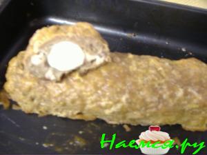 Мясной рулет с двойной начинкой