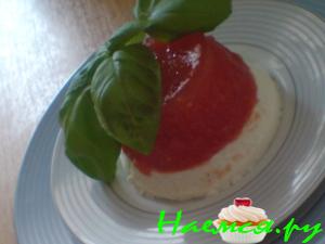 Закуска "Помидорно-сырный мусс"