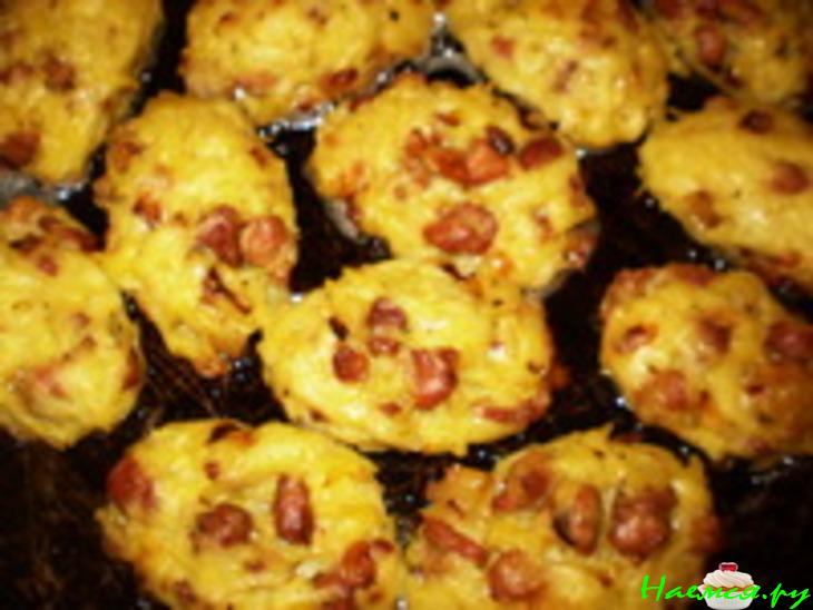 Картофельные котлеты с беконом