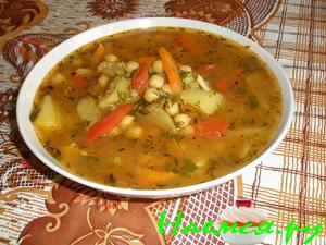 Похлебка с нутом (постная)