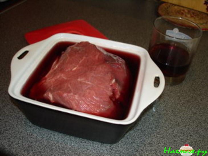 Телятина с грибами