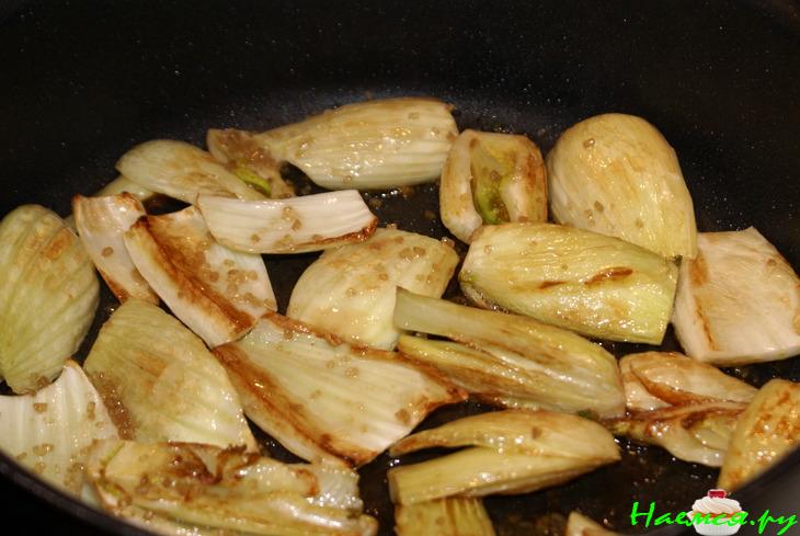 Фенхель в апельсиновой карамели