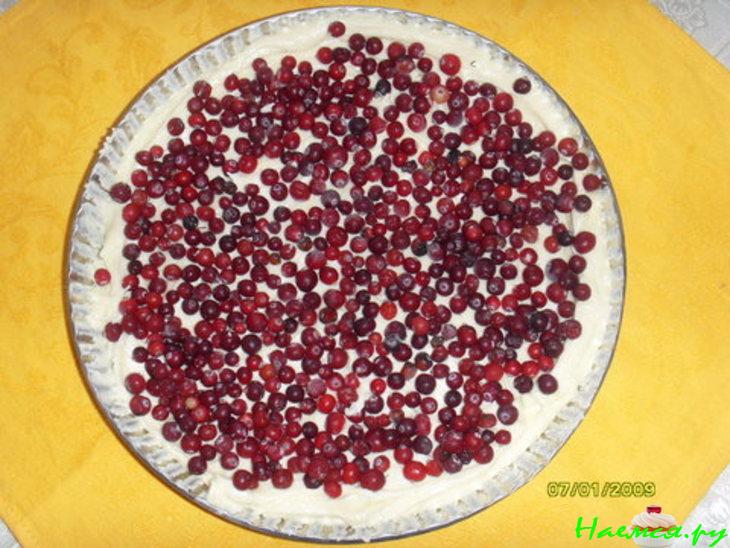 Клюквенный пирог на сметане